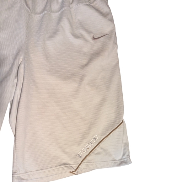 Vintage  Nike Basketball force White bronze fit dry jersey mesh Shorts Sz xxl - Picture 4 of 9
